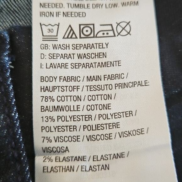 Denim & Co. Women’s Petite Size 10P Ankle Jeans – Dark Wash Frayed Hem NWOT - Picture 6 of 7